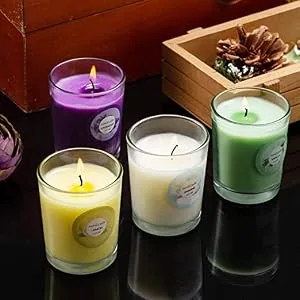 20 Pack Strong Scented Candles Gift Set with 10 Fragrances for Home and Women, Aromatherapy Soy Wax Glass Jar Candle - Scented Candles