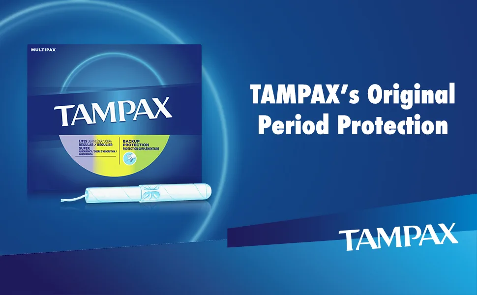 Tampax Cardboard Applicator Tampons, Multipack, Light/Regular/Super Absorbency, Unscented, 40 count - Pack of 3 (120 Total Count) 120 Tampons - Tampax