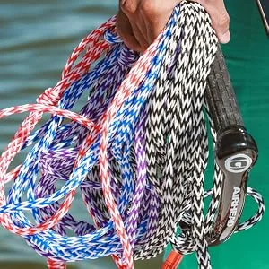 AIRHEAD Watersports AIRHEAD Water Ski Rope 4 Section 75' Black 75 ft Length - Rider Flexibility 2