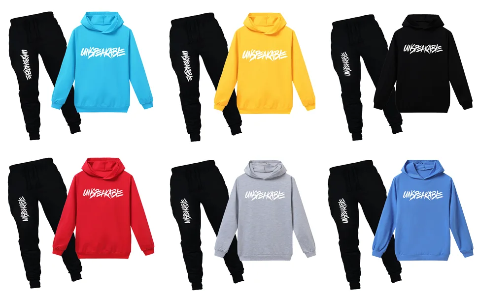 amropi Boy's Tracksuit Pullover Hoodie Jogging Pants Set 2 Pieces Sweatsuit for 2-17 Years 9-10 Years Red Black - kids jogging suit