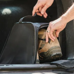 Case4Life Black Water Resistant Boot Bag Ideal for Work Boots, Walking Boots, Hiking Boots Or Rugby/Soccer Boots - men women ladies boot storage ankle travel hiking walking ski boot bags skate snowboard kids adult
