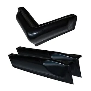 Dock Edge + Dock Guard Dock Bumper Kit White 1 Corner - black