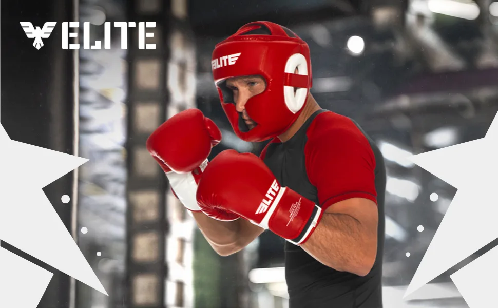 Elite Sports Best Celestial Head Guard, a Complete Package for MMA and Kickboxing Trainees, Muay Thai Boxing Safety Head Guard for Men Black - Boxing Head gear, Boxing Head Guard, Head Gear