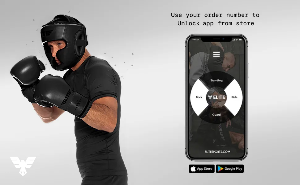 Elite Sports Best Celestial Head Guard, a Complete Package for MMA and Kickboxing Trainees, Muay Thai Boxing Safety Head Guard for Men Black - MMA Kick Boxing Head Gear