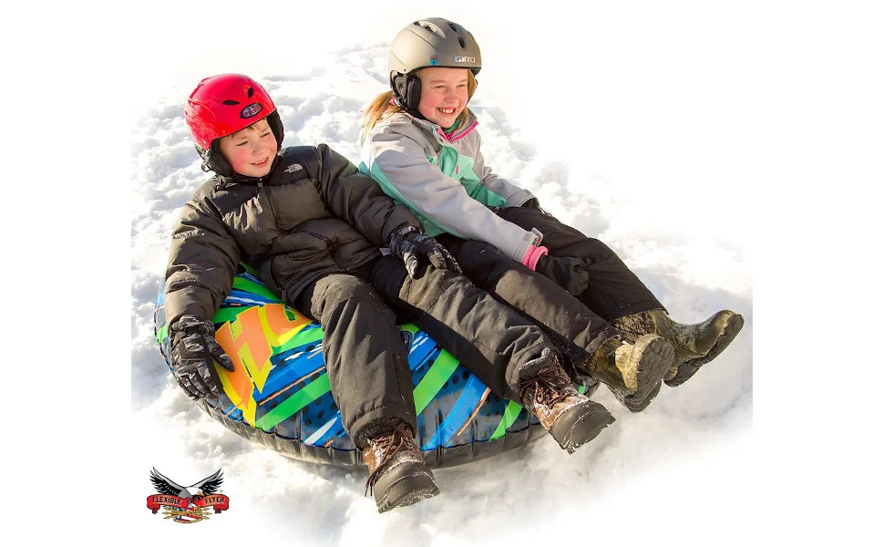 Flexible Flyer Snow Tube Sled. Round Inflatable Pool Float for Kids & Adults 2 Person Xl - product information 1