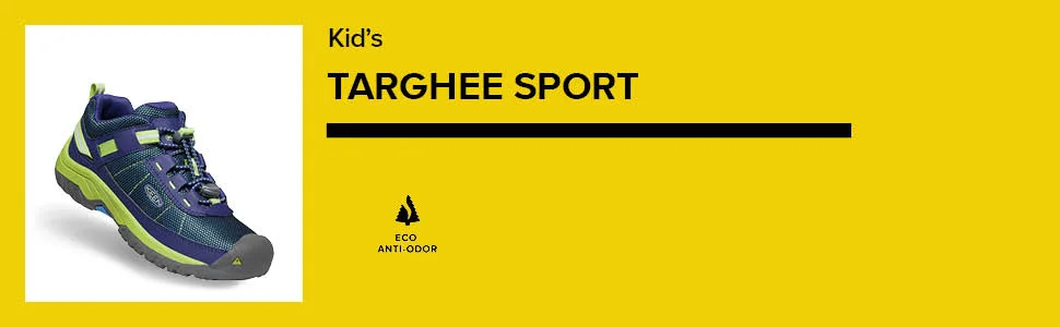 KEEN Targhee Sport Vented Hiking Shoes, Magnet/Scarlet Ibis, 11 US Unisex Little Kid - product information 2