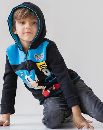 Marvel Spider-Verse Spider-Gwen Ghost Spider Fleece Zip-Up Hoodie Spiderman 2T - Sonic the Hedgehog
