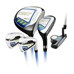 Orlimar ATS Junior Boys' Blue/Lime Series Individual Golf Clubs (Ages 5-8) Right Hand Driver - Orlimar ATS junior driver, hybrid, 7-iron, wedge and putter