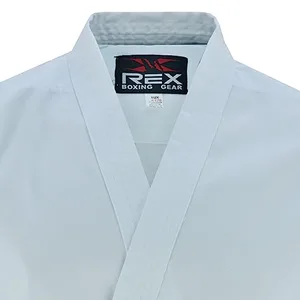REX Sports Karate Uniform for Kids & Adults Lightweight Student Karate Gi Martial Arts Uniform with Belt 5 White - Karate Jacket