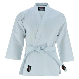 REX Sports Karate Uniform for Kids & Adults Lightweight Student Karate Gi Martial Arts Uniform with Belt 5 White - Karate suit