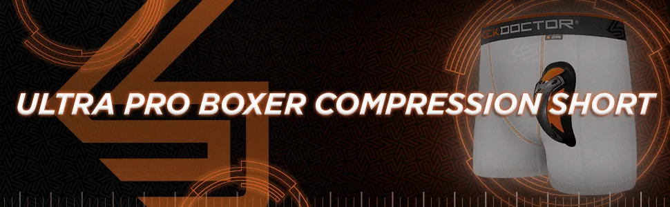 Shock Doctor Men's Ultra Pro Boxer Compression Shorts with Ultra Cup Small Black - Shock Doctor Ultra Pro Boxer Compression Short With Ultra Carbon Flex Cup, Compression Boxer Short