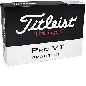 Titleist Pro V1 Practice Golf Balls, White (One Dozen) - product information 1