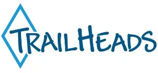 TrailHeads Women's Race Day Running Cap-Performance Hat White-cool Blue One Size - TrailHeads logo