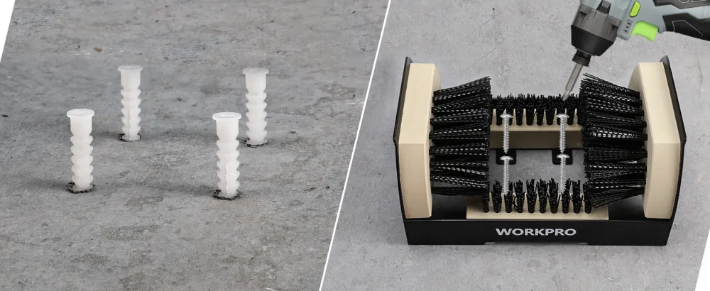 WORKPRO Boot Scrubber, Heavy Duty Boot Cleaning Scraper Brush, Shoe Mud Cleaner, for Indoor and Outdoor Use - product information 24