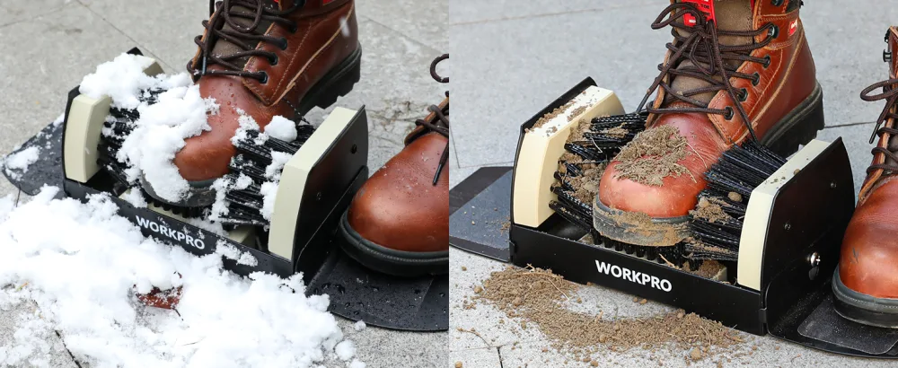 WORKPRO Boot Scrubber, Heavy Duty Boot Cleaning Scraper Brush, Shoe Mud Cleaner, for Indoor and Outdoor Use - product information 26