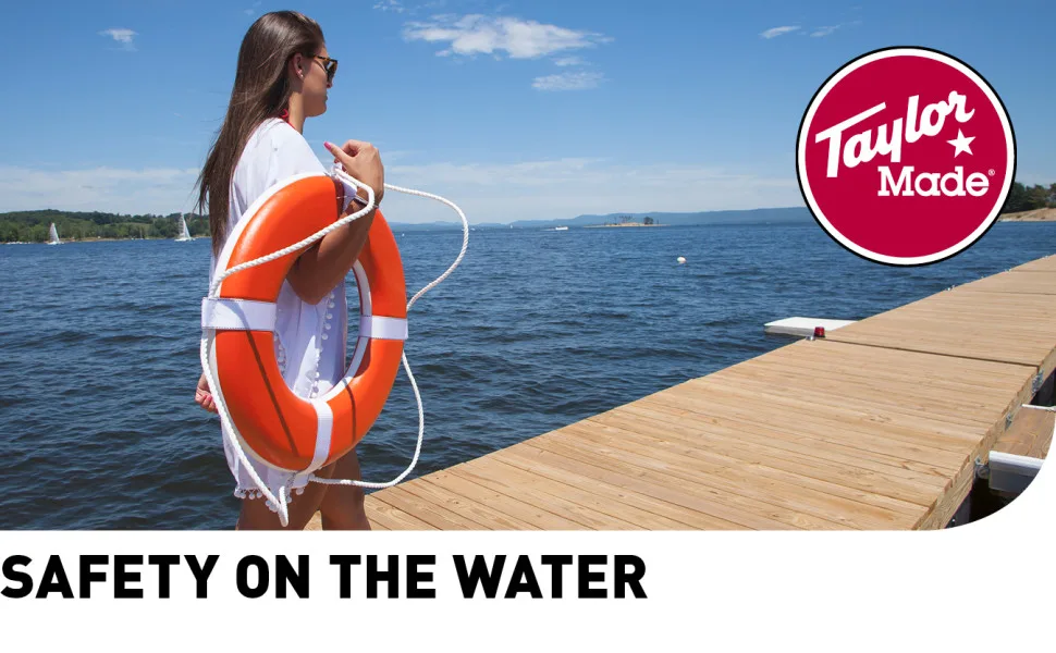 Taylor Made Products 46180 Sur-Mark Marker Buoy Label (Slow 5 MPH) Orange & White, 13" x 24" - unspecified