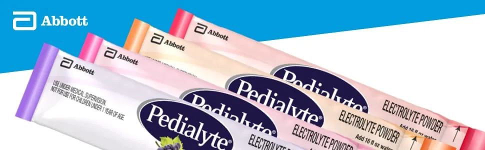 Pedialyte Electrolyte Powder Packets, Grape, Hydration Drink, 18 Single-Serving Powder Packets - Pedialyte