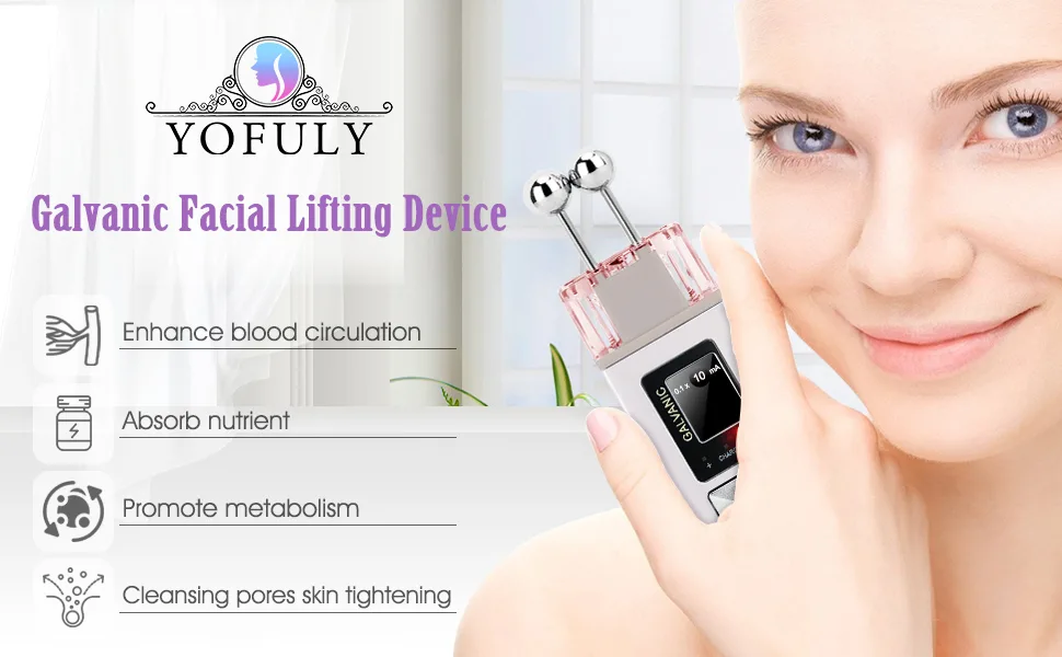 Portable Galvanic Microcurrent Skin Firming Machine, Anti-Aging Face Lift Massager Home Use Beauty Salon Device - product information 20
