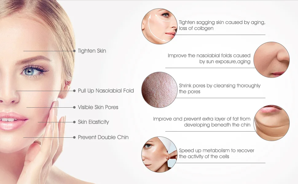 Portable Galvanic Microcurrent Skin Firming Machine, Anti-Aging Face Lift Massager Home Use Beauty Salon Device - product information 23
