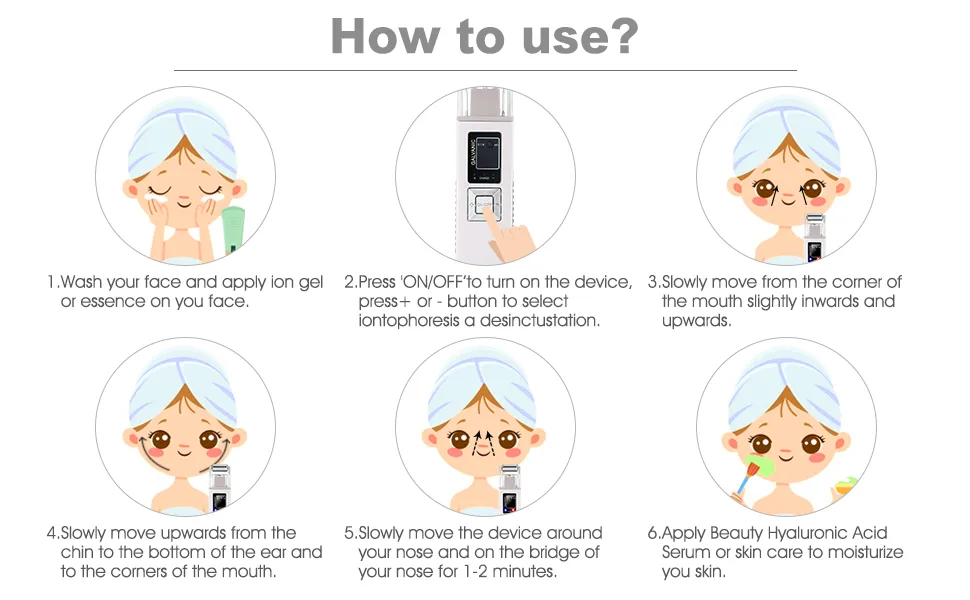 Portable Galvanic Microcurrent Skin Firming Machine, Anti-Aging Face Lift Massager Home Use Beauty Salon Device - product information 24