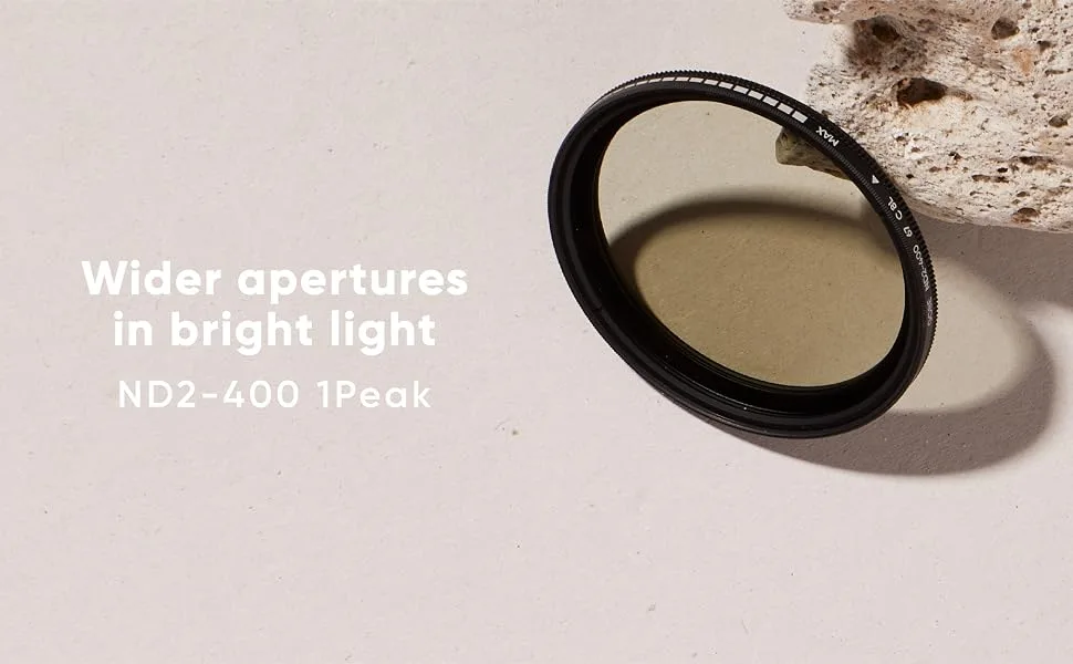 Gobe NDX 82mm Variable ND Lens Filter (1Peak) - Variable ND, NDX, ND, Neutral density filters