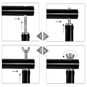 Photo Video Studio, 10Ft Wide Adjustable Backdrop Stand, Background Support System Kit with Clamps Carry Bag 6.5X10Ft - 10ft Photo Video Studio Backdrop Background Stand