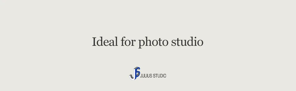 Julius Studio 33" *New* 3-Fold Ultra-Compact Professional Photography Studio Lighting Flash Translucent White Soft Umbrella Kit, Light Holder, 6500K Lighting Bulb, Portrait Shooting, JSAG730 1-Pack - Julius Footer