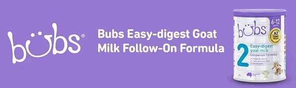 Bubs Goat Milk Follow On Formula Stage 2, Babies 6-12 months, Made with Fresh Goat Milk, 28.2 oz - Goat stage 2 header
