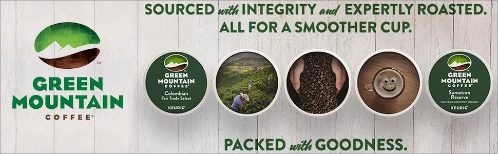 Green Mountain Coffee Roasters Half Caff, Single-Serve Keurig K-Cup Pods, Medium Roast Coffee, 12 Count (Pack of 6), Total 72 Count - Green Mountain Coffee, single-serve, Keurig, K-Cup, pods, kcup, k cup, San Francisco Bay, OneCup
