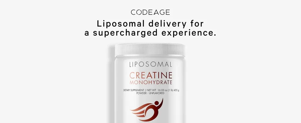 Codeage Liposomal Creatine Monohydrate Powder Supplement, Pure Creatine 5000mg 3-Month Supply, Unflavored Creatine, Micronized Creatine Powder, Creatinine Sports Muscles, Keto-Friendly - 90 Servings - liposomal creatine, creatine supplements, creatine powder, codeage creatine