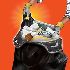 Hefty Load & Carry Heavy Duty Contractor Large Trash Bags, 42 Gallon, 26 Count 26 Count (Pack of 1) - Contractor Trash Bag