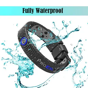 PROEXL Ultimate Magnetic Bracelet - Waterproof and Fits all Wrists - Stay Active Black Gray - Fully Waterproof