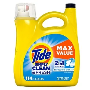 Tide Simply Liquid Laundry Detergent Refreshing Breeze, 114 loads (Packaging May Vary) - product information 3