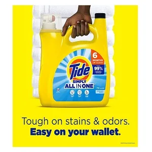 Tide Simply Liquid Laundry Detergent Refreshing Breeze, 114 loads (Packaging May Vary) - product information 4
