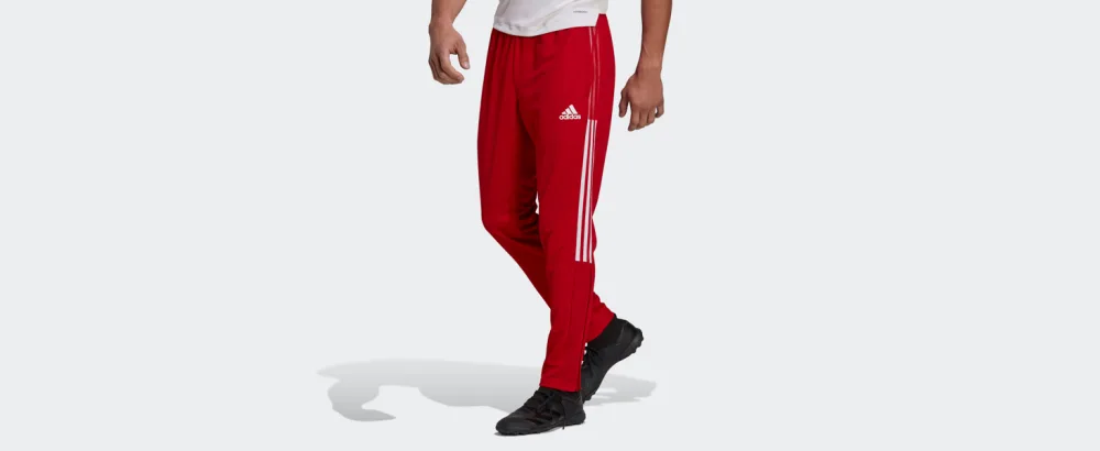 adidas Tiro 21 Men's Track Pants Medium Black/White - Waist-down image