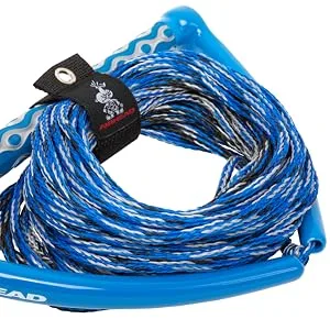Airhead Wakeboard Rope, 3 Sections, 65-Feet - Rider Flexibility