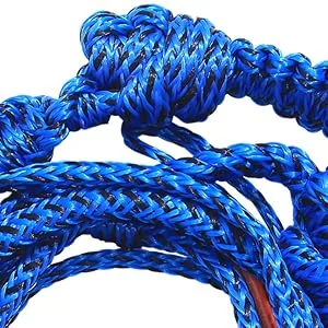 Airhead Spiral Braid Wakesurf Rope, 3 Sections, 16-Feet - High Quality and Durable