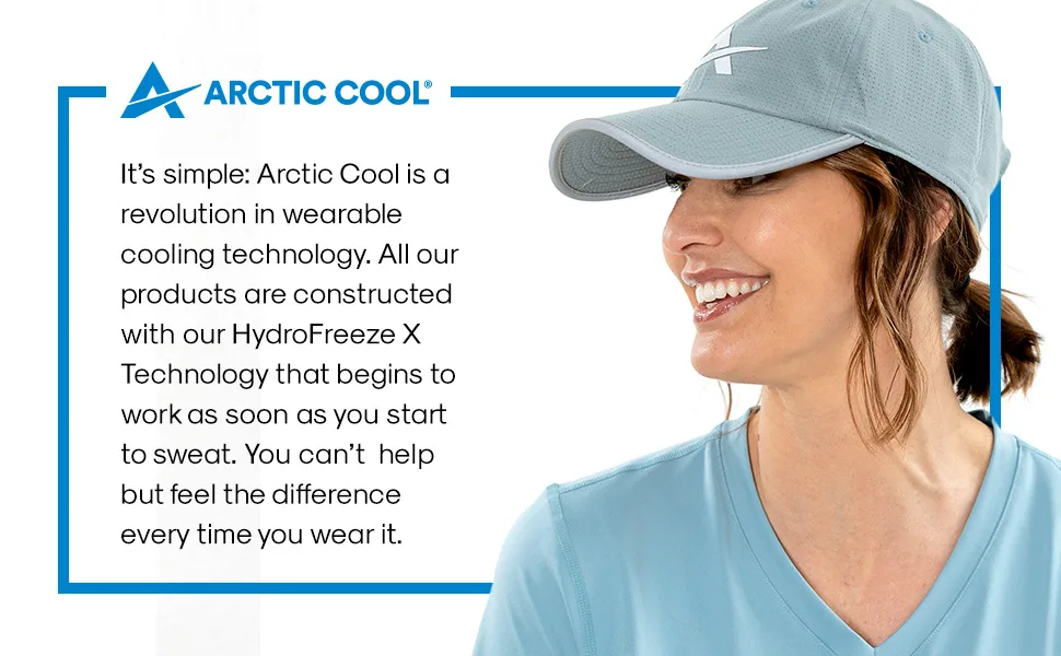 Arctic Cool Women's V-Neck Instant Cooling Moisture Wicking Performance UPF 50+ Short Sleeve Workout Shirt Polar Blue X-Large - Arctic Cool Instant Cooling Technology
