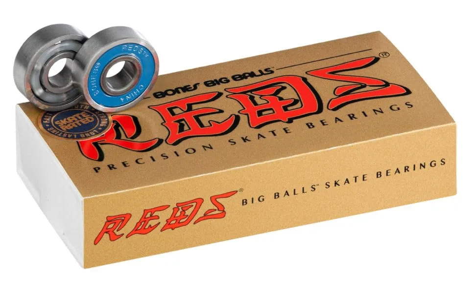 Bones Big Balls Reds Skate Bearings 8mm 16 Pack - Bones BIG BALLS 16 pk 8mm