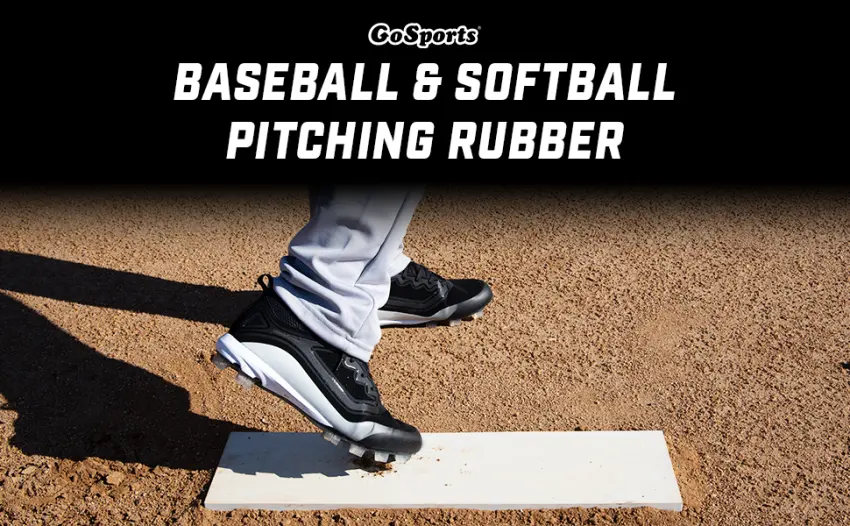 GoSports Baseball & Softball Pitching Mound Rubber - 24" and 18" Sizes Regulation Size - BASEBALL PITCHING RUBBER