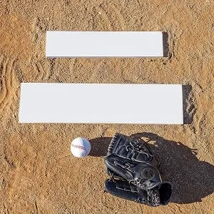 GoSports Baseball & Softball Pitching Mound Rubber - 24" and 18" Sizes Regulation Size - baseball pitching rubber