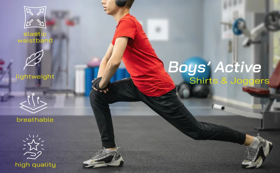 iXtreme Boys' Athletic T-Shirt - 5 Pack Active Performance Dry-Fit Sports Tee (6-18) Black/Green/Royal/Grey/Red 12-14 - boys active main