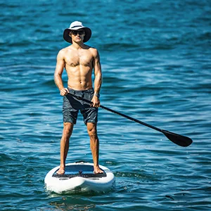 LBW SUP Paddle Board Paddle Stand up Paddleboard Paddles - 3-Piece or 4-Piece Floating Alloy Portable SUP Kayak Paddle Adjustable 2-Sided Paddle 4-Piece Paddle (Blue) - sup paddle board paddle