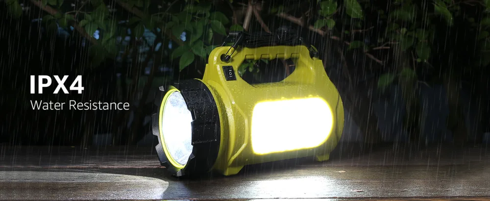 LE Rechargeable LED Camping Lantern, 1000LM, 5 Light Modes, Power Bank, IPX4 Waterproof, Perfect Lantern Flashlight for Hurricane Emergency, Hiking, Home and More, USB Cable Included - Waterproof