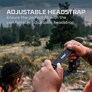 NEBO Transcend 1500 USB Rechargeable Headlamp for Camping, Hiking, Caving, Fishing, Waterproof Impact-resistant Bright Head Light with 5 Light Modes, Adjustable Headstrap - nebo, transcend, 1500 headlamp, headlight, flashlight, outdoors, light, night vision