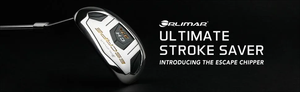 Orlimar Golf Escape Chipper - sole of a golf chipper, Orlimar logo text