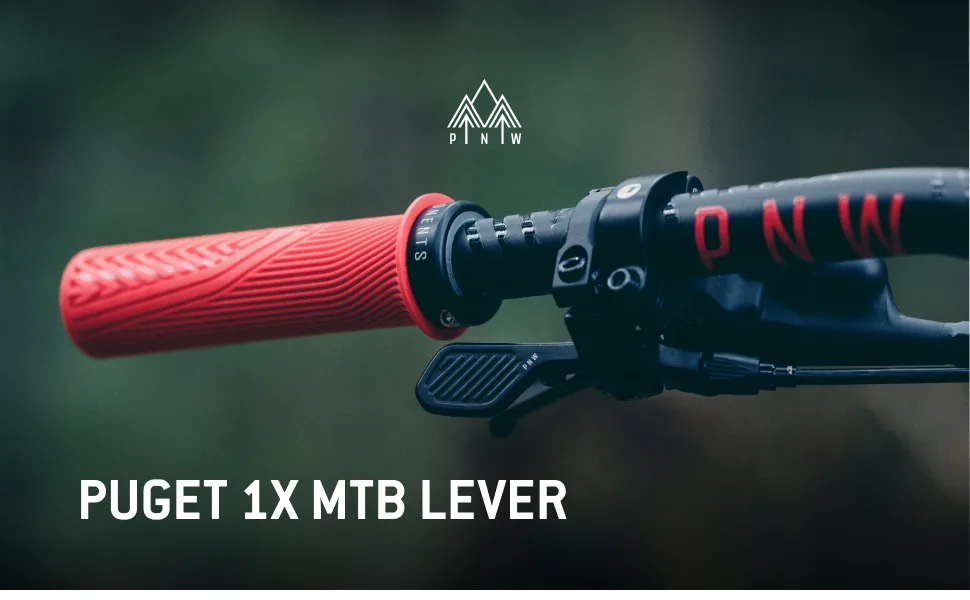 PNW Components Puget MTB Dropper Lever Kit, Includes Jagwire Cables (1x Shifter) - PNW Components Puget 1x Lever