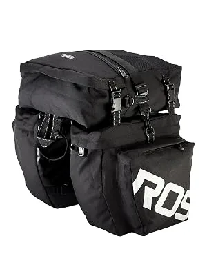 Roswheel 14892 3 in 1 Multifuction Bicycle Expedition Touring Cam Pannier Black - 14892