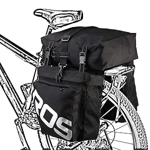 Roswheel 14892 3 in 1 Multifuction Bicycle Expedition Touring Cam Pannier Black - Large Space