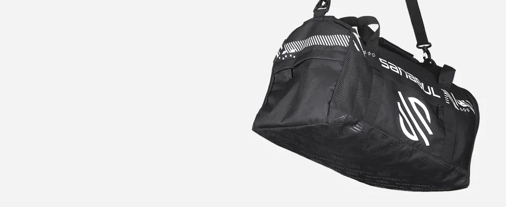 Sanabul Lab Series Mesh Duffel Gym Bag (Black/White, Standard) Black/White Standard - Lab Series Duffel Bag